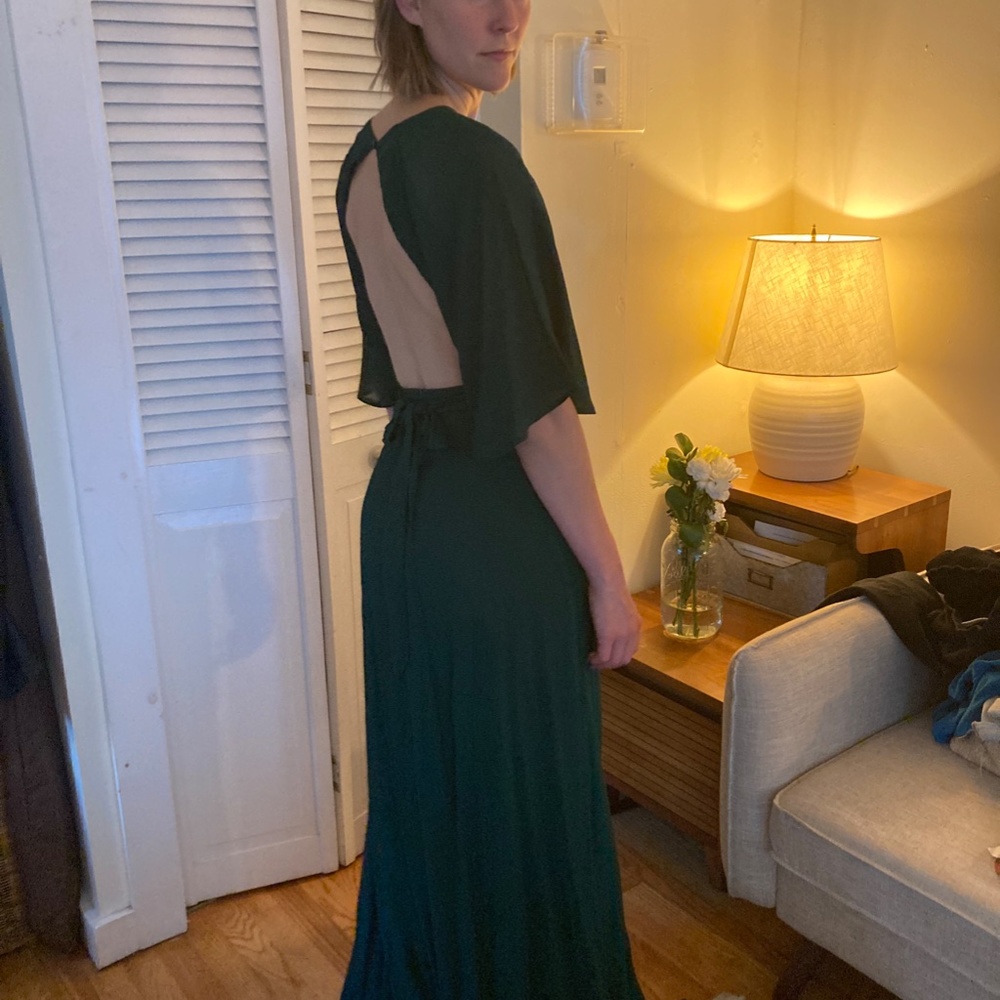 Reformation Emerald Pansy Dress - Picture 5 of 10